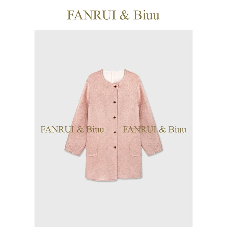 FANRUI/泛芮「贝贝biuu」秋冬新款复古时髦洋气高级羊毛大衣B18640