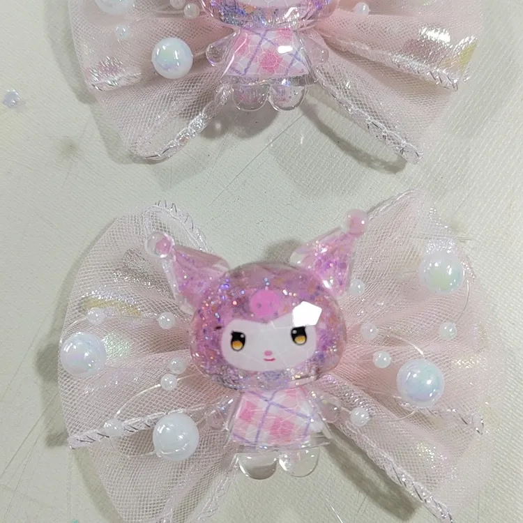 甜美公主风闪亮库洛米多巴胺可爱宝宝公主鞋DIY配饰