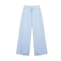 【Aliu自制】高品质松紧腰抽绳阔腿工装裤女炸街宽松多口袋休闲裤