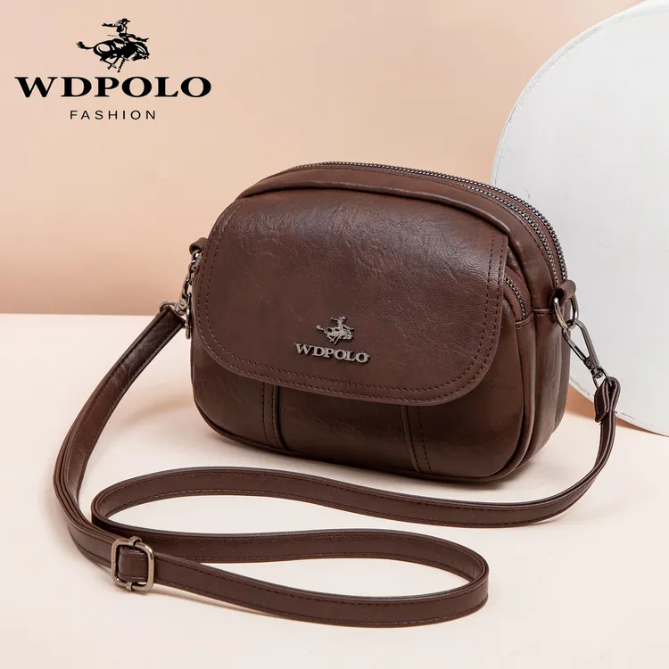 2025秋冬新款气质百搭多口袋品牌女包单肩包洋气软皮斜挎包1034