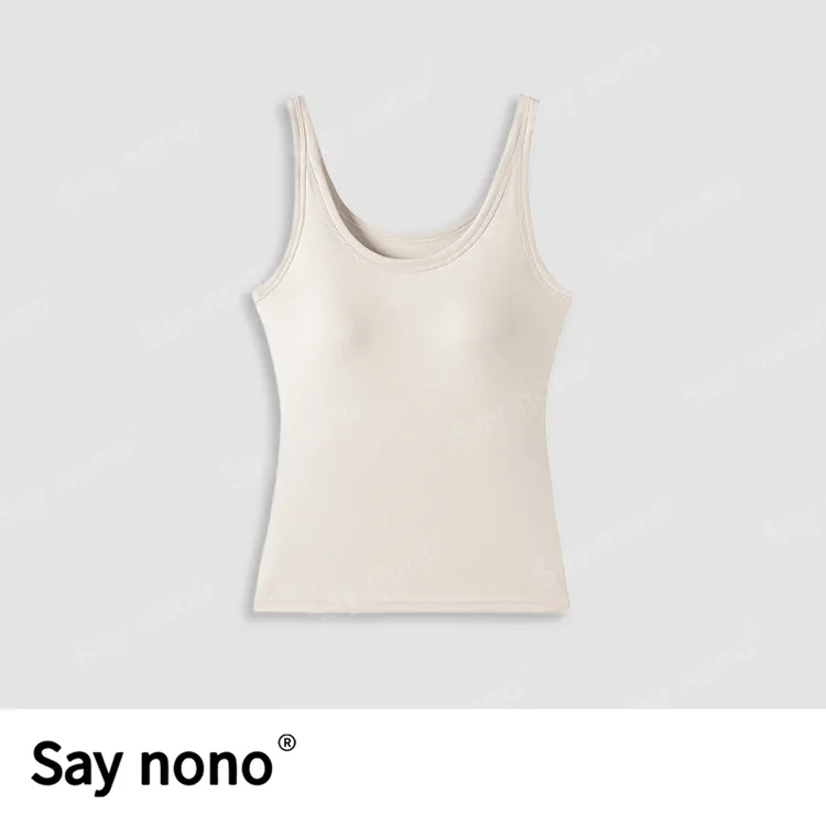 懒猫nono│Saynono 经典夏季打底背心圆领固定杯背心/NWD8220
