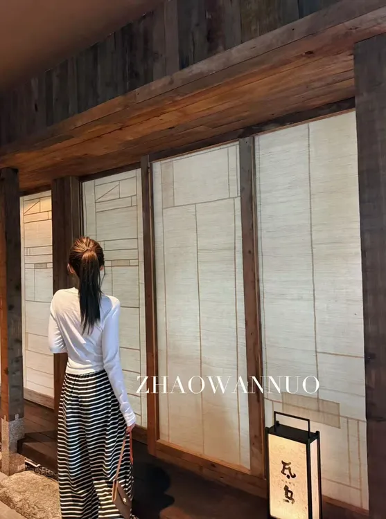 ZHAO WANNUO 丨 25新款慵懒风复古撞色条纹休闲裤NC0912