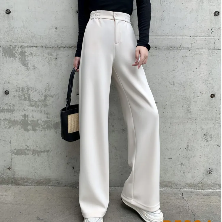 全精品／解锁多元穿搭 透气莫代尔/棉松紧腰休闲阔腿裤