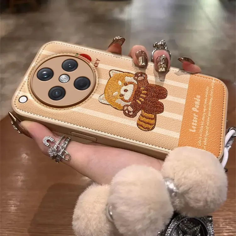 壹适用oppofindx8手机壳高级感小众findx8pro可爱防摔可爱小浣熊