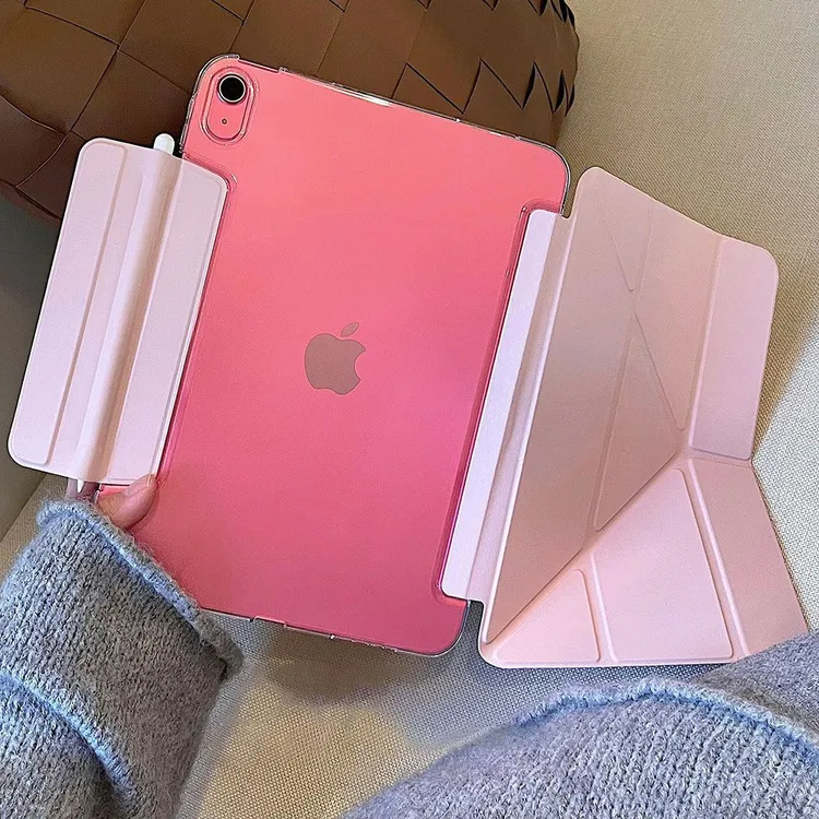 适用ipad保护壳air7平板套防弯11代磁吸搭扣笔套9代10.2pro保护套