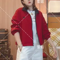 雪姐服饰「红蓝两穿外套」两面穿冲锋衣初秋新款百搭通勤风翻领外套