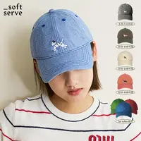 SoftServe柔软供应《找玩具的斑点狗/刺绣小狗》软顶百搭棒球帽