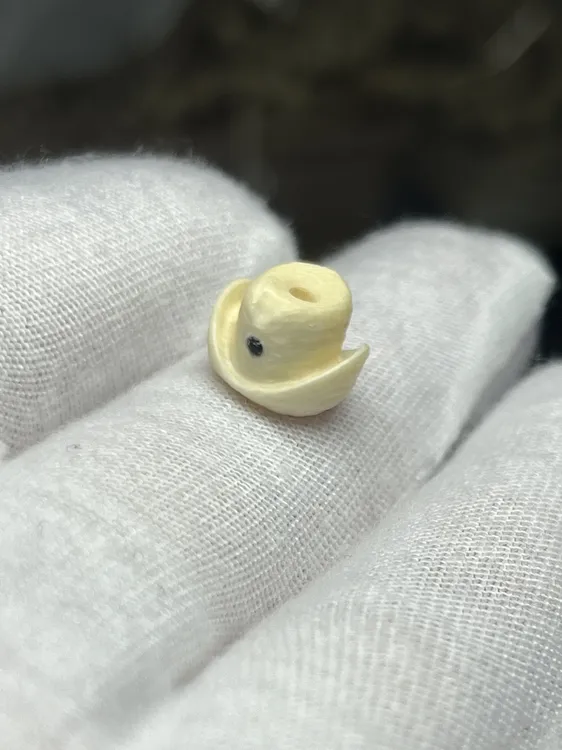 直径11mm左右天然猛犸象牙手工雕刻小帽子文玩配饰文玩隔珠配珠