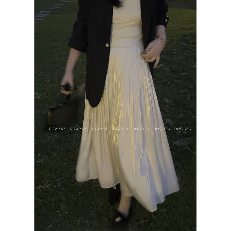 大婉酱微胖定制【流光半裙】琥珀流光风半身裙洋气显瘦短裙女 9706D