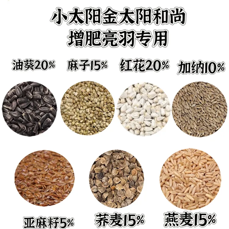 新鲜现配鹦鹉专用种子粮