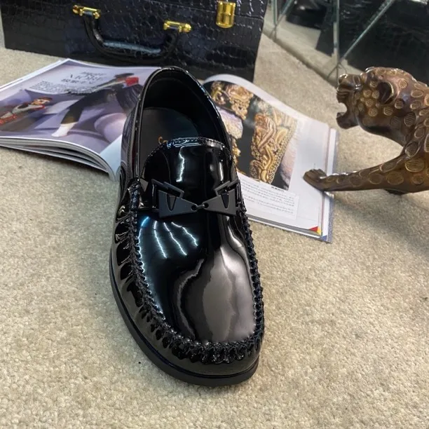 371-25A广州正版（四季）高品质轻奢百搭乐福手工商务职场精英男鞋