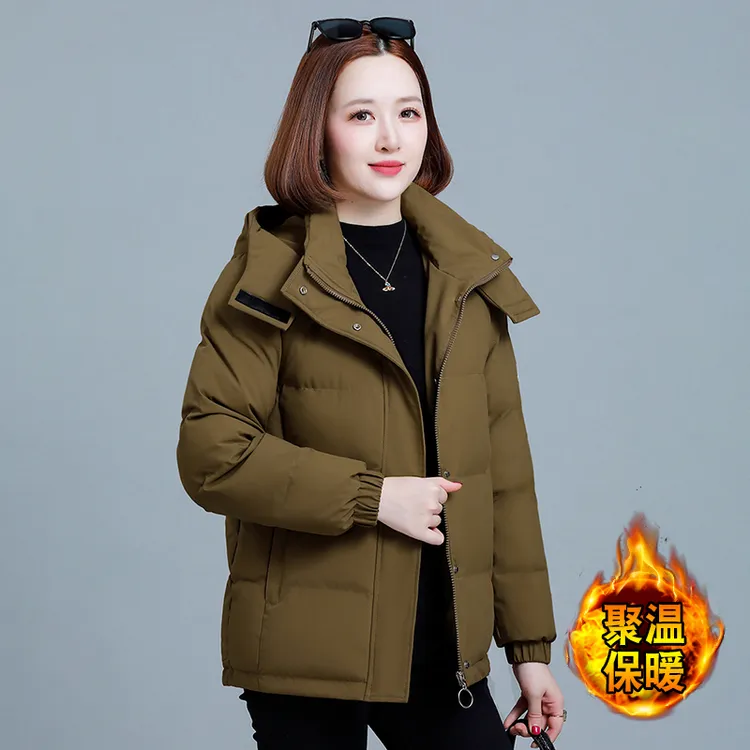 棉衣棉服女冬季2025年新款宽松洋气短款棉衣中年妈妈加厚外套棉袄
