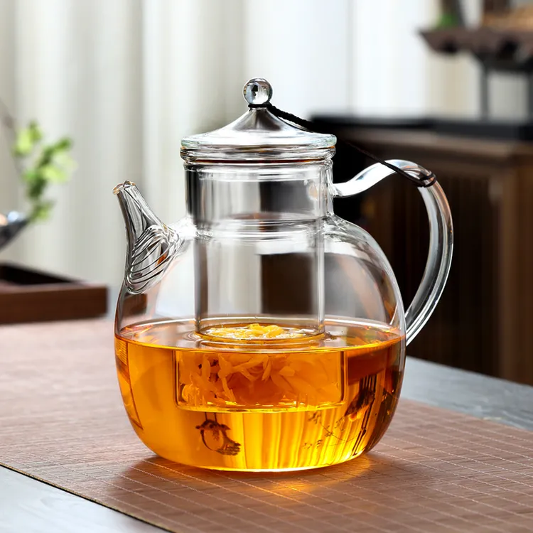 大容量透明凉水壶耐高温煮茶壶家用电陶炉大号冷水壶高硼硅耐热