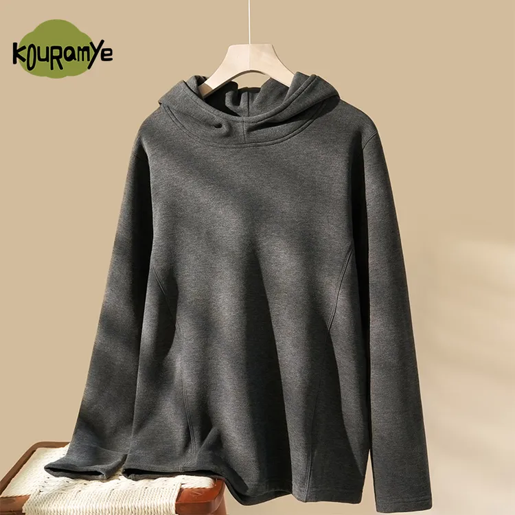 酷娃米成人羊毛针织连帽上衣20983