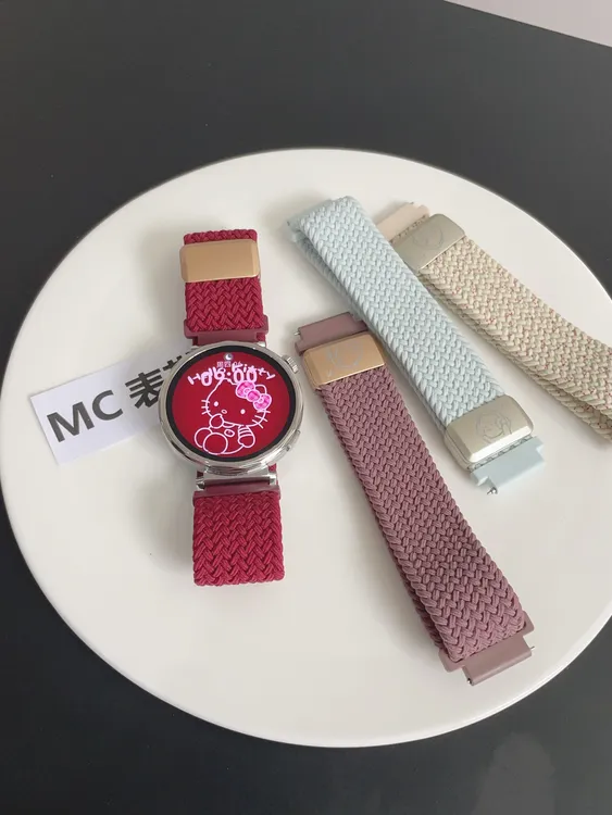 MC表带适用华为gt6手表gt5音乐小狗编织gt4gt3等表带小米手表S4