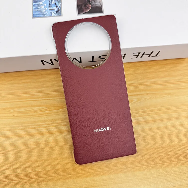 适用华为matex5手机壳新款超薄x6荔枝纹素皮高档商务潮牌网红外壳