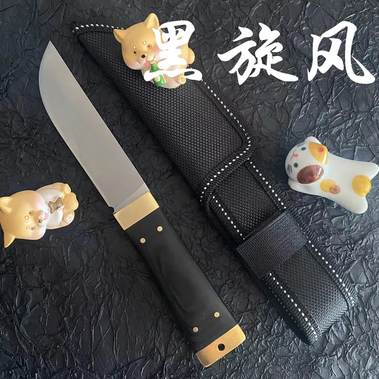 （新疆包邮）黑旋风  实木柄蒙古手把肉刀手工网红露营牛羊肉锋利便