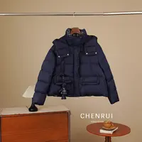 CHENRUI 歆姐 2025新款“布拉格” 短款经典格纹高端加厚羽绒服2127
