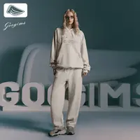 韩国Googims卫衣套装男女同款秋冬两件套摇粒绒潮流情侣运动套装
