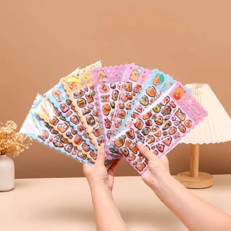 313立体3D浮雕贴水晶贴纸儿童女孩贴画玩具手机装饰可爱小图案diy