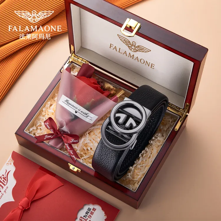 【生日礼物】法莱阿玛尼男士皮带真皮奢侈品牛皮裤带高档腰带送礼