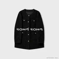 溶溶【光影暮歌】RONGRONG 100绵羊毛法式复古颗粒绒外套38D810-2