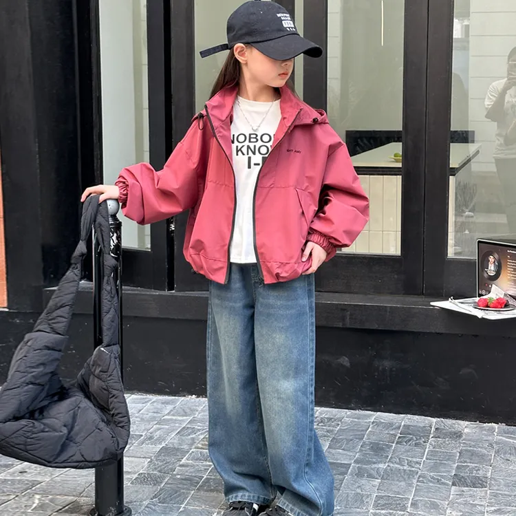 女童外套春秋装儿童中大童上衣洋气休闲宽松中大童韩版秋款春秋