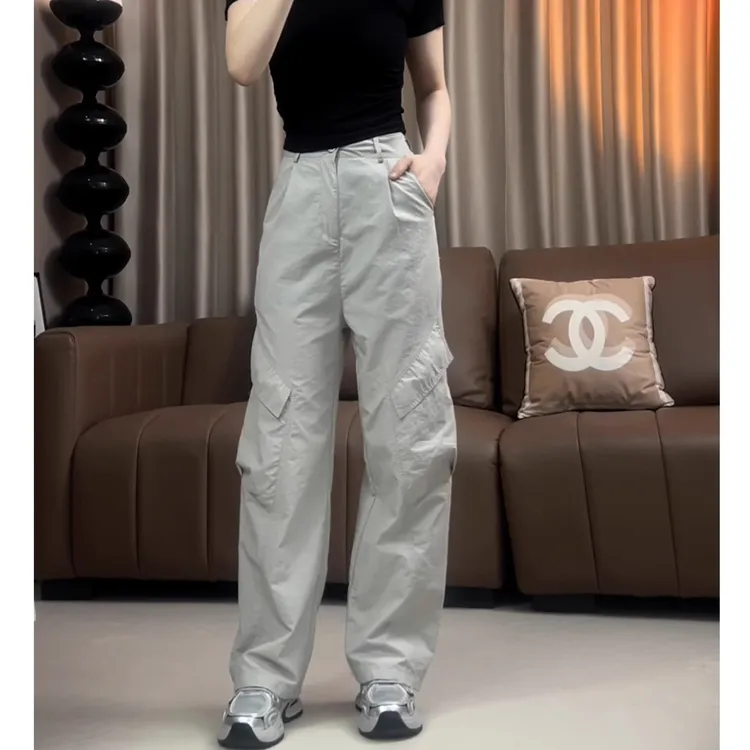 美式复古工装裤女2026年夏季新款高腰显瘦宽松休闲阔腿拖地长裤子