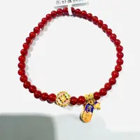 S925银天然红玛瑙手串4mm➕/2928