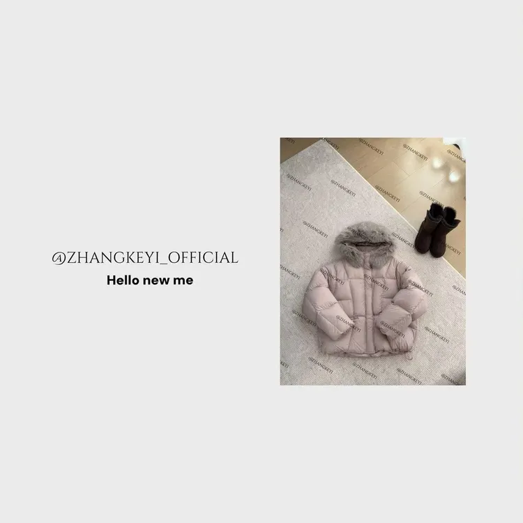 【张可以】真毛领羽绒服