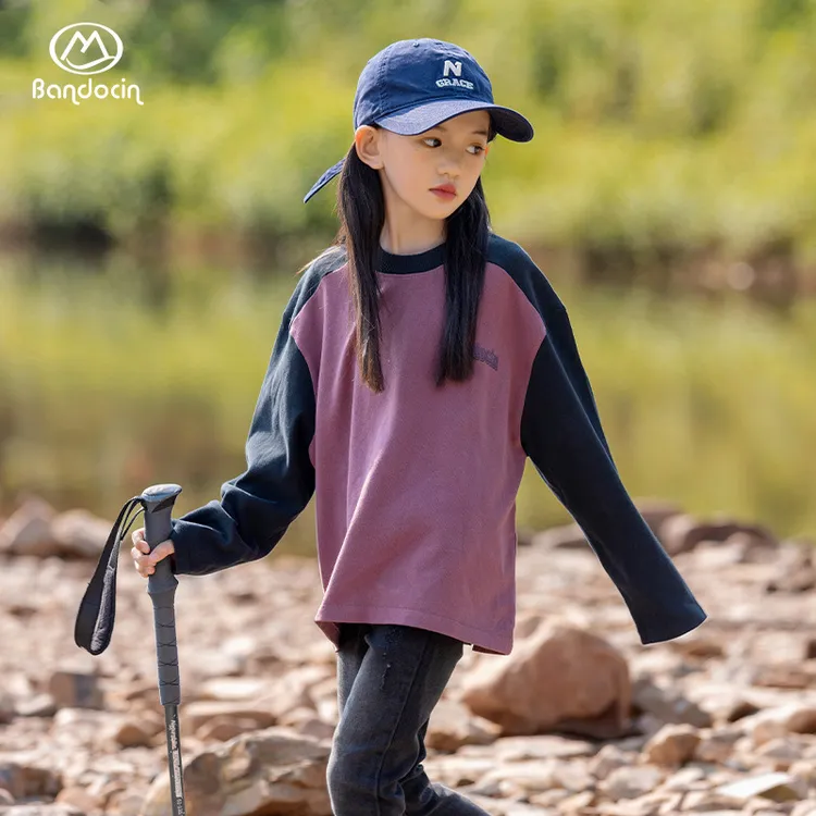 半度闲女童春装打底衫t恤长袖洋气25新款春秋款儿童上衣休闲T定