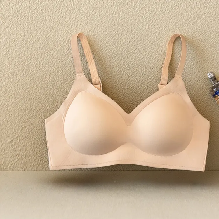 亿诗芳内衣无痕聚拢美背文胸细肩带无痕内衣一片式欧若精灵风
