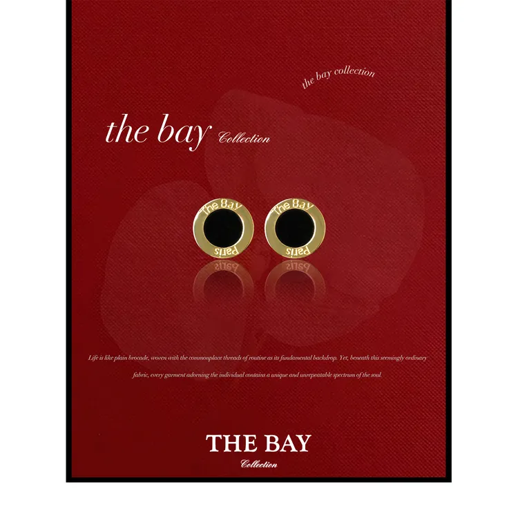 铜合金耳饰 TheBay【94年海报款】丝绒铜合金耳夹Bay2SQZR0122