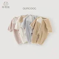 【摇粒绒】婴儿连体衣秋冬季保暖宝宝居家服无骨哈衣爬爬服抗静电