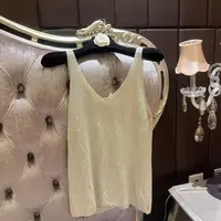 JY&JY橙子大大【甜茶】重工烫钻美背背心上衣 16441