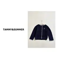 【Tammy&Summer】100%羊毛高级感撞色单排扣圆领时尚针织外套752178