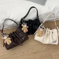 松弛褶皱感托特包时尚百搭潮流简约高级感小众设计单肩斜挎手提包