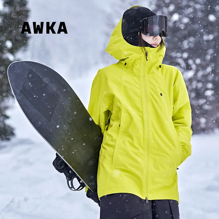 awka【25雪季上新】滑雪服女男士专业加棉保暖防寒3L外套上衣WT124