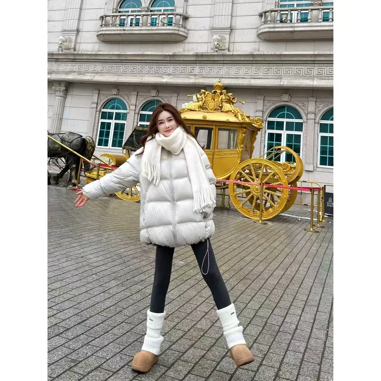 【加倍温暖】小允姐姐2025新款气质时尚羽绒服