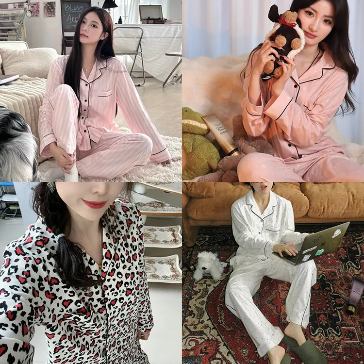 【SS专属】小众设计轻舒绒柔软舒适居家睡衣女套装长袖长裤