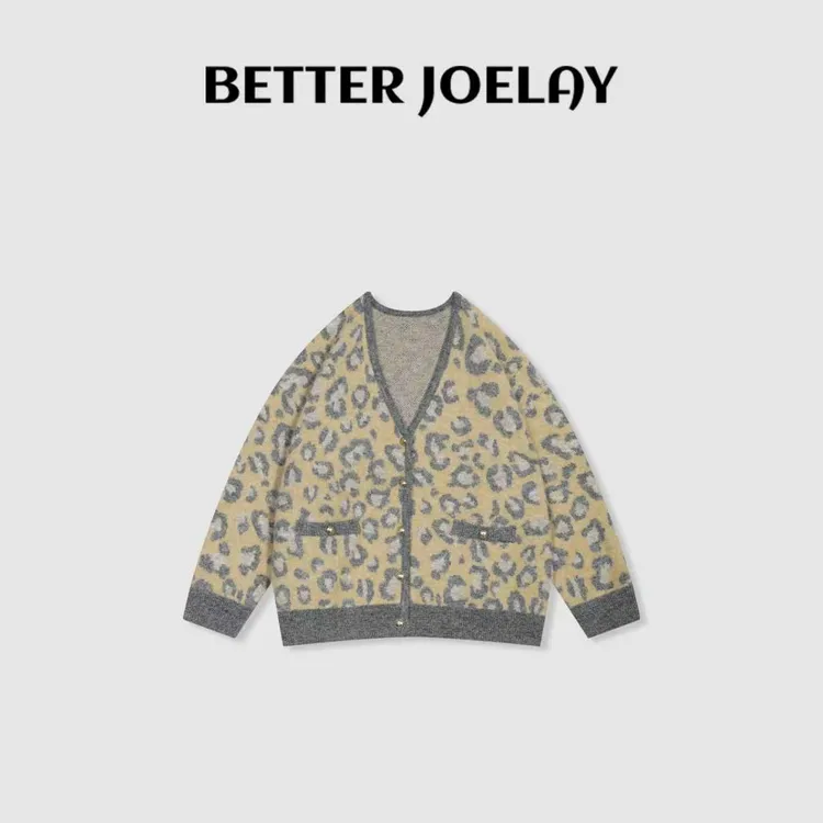 BETTER JOELAY-【锦密一缕】羊毛针织毛衣开衫款个性慵懒风LL6368