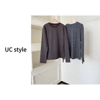 【UCSTYLE】A9192条纹拼接圆领长袖T恤 主播穿S码