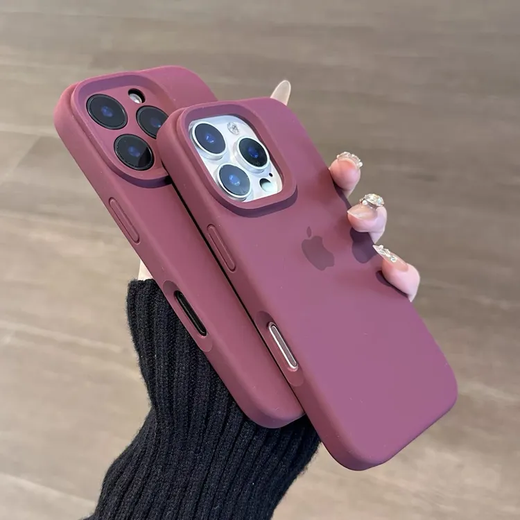 秋冬美拉德色系苹果17promax手机壳iPhone16液态硅胶15男女同款14