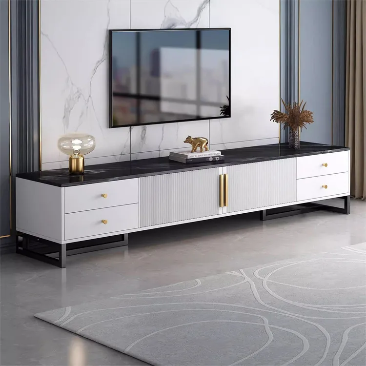 电视柜客厅家用2024新款落地现代简约小户型收纳储物一体电视机柜