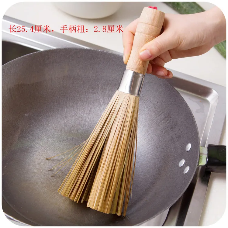[X]锅刷藤刷不沾油污多功能厨房用洗锅涮碗清洁球不锈钢丝长柄