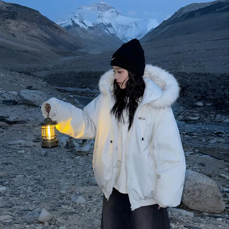 【许我耀眼露思同款】女2025冬季新款休闲加厚保暖派克服外套2511莉