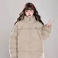 美式复古设计感“两色蝴蝶结外套”