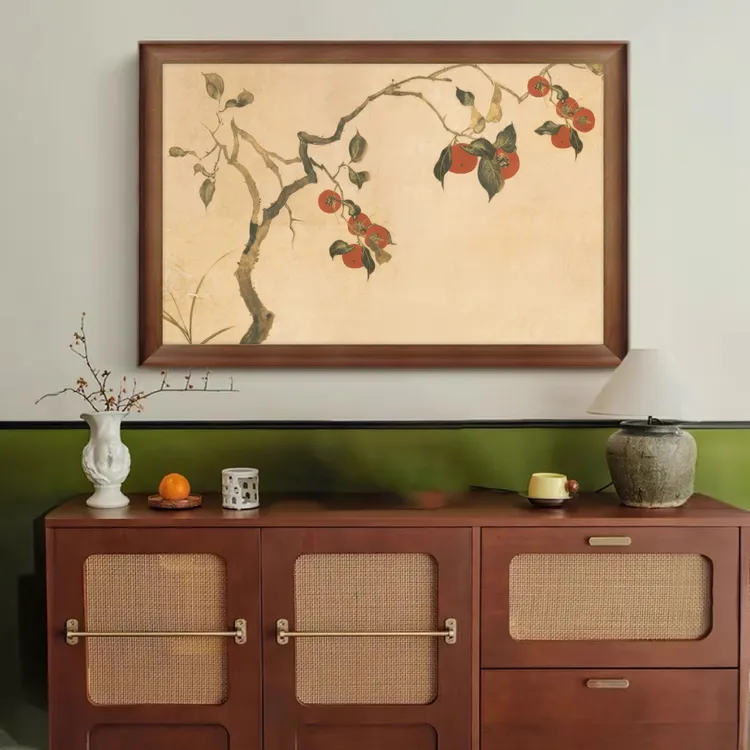 柿柿如意｜法式中古风挂画奶油中古风客厅装饰画玄关卧室餐厅挂画