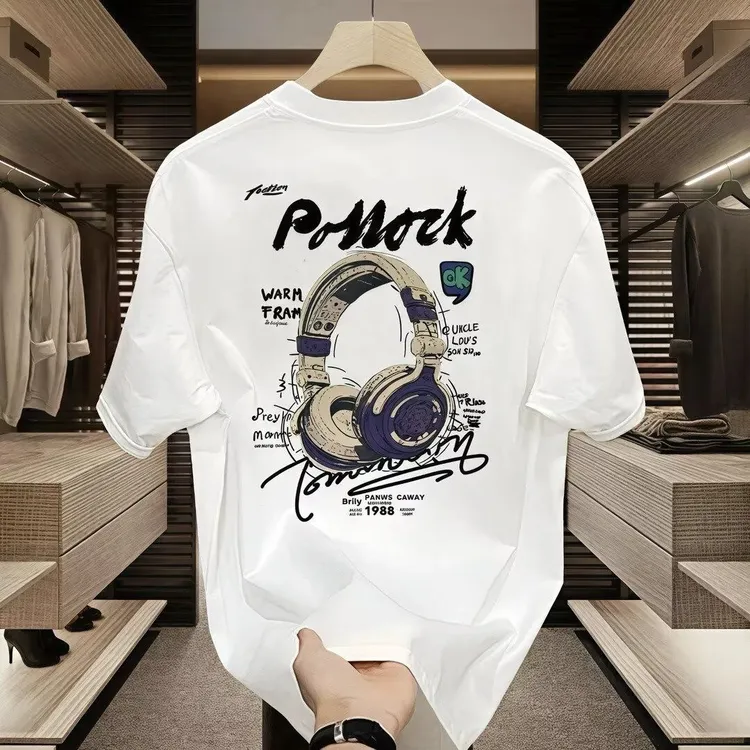 2025潮牌夏季新款潮流ins半袖男士百搭短袖T恤宽松上衣