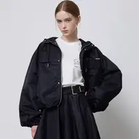 闪闪兒 元 韩国超火设计师LUV·M 25秋季休闲连帽夹克外套9486
